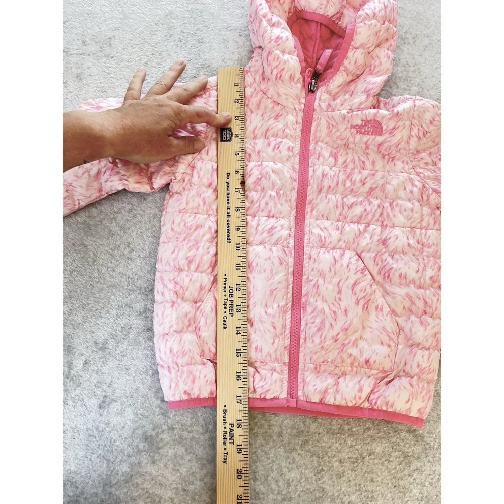 THE NORTH FACE Kid Thermoball Full Zip Hooded Jacket Pink Size 5 Reversible